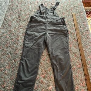 Duluth 40 grit gray twill overalls
